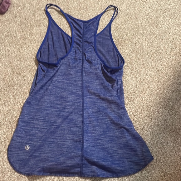 Heathered blue lululemon tank top RARE - Picture 2 of 3